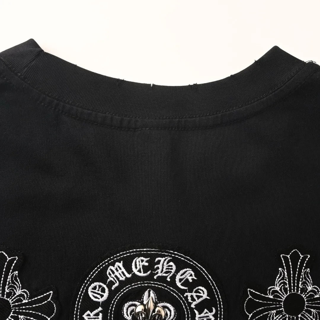 150 CHROME HEARTS/ T Original 100% ➕ ➕3D ➕ ：Black White Size：S-XL